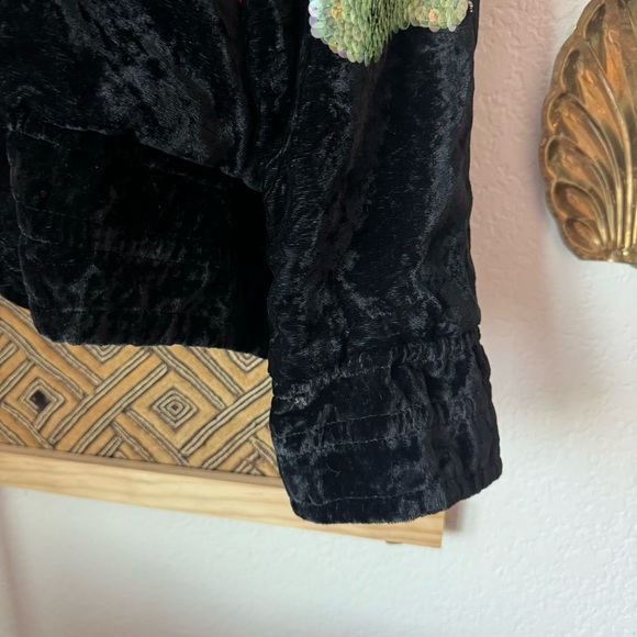 Vintage velour fruit sequin track jacket 1X - Picture 11 of 11